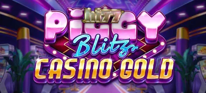 Piggy Blitz Casino Gold স্লট গেমের একটি দৃশ্য যেখানে সোনালী পিগি এবং ক্যাসিনোর পরিবেশ দেখা যাচ্ছে